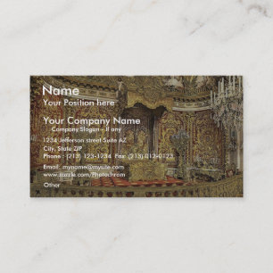 Royal bedroom, Herrenchiemsee Castle, Upper Bavari Business Card