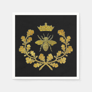 Royal Bee Crest & Your Colour Napkin