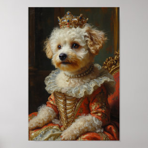 Royal Bichon Frise Portrait Poster