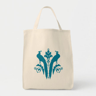 ROYAL BIRDS Teal Organic Tote