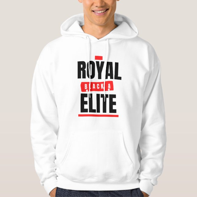 Royal, Black, and Elite Men's Hoodie (Front)