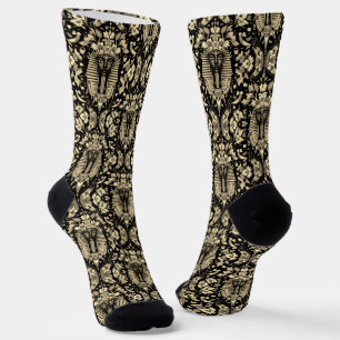 Royal Black & Gold Socks