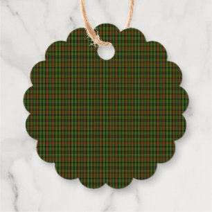 Royal Black Watch Tartan Plaid Classic Blue Favour Tags