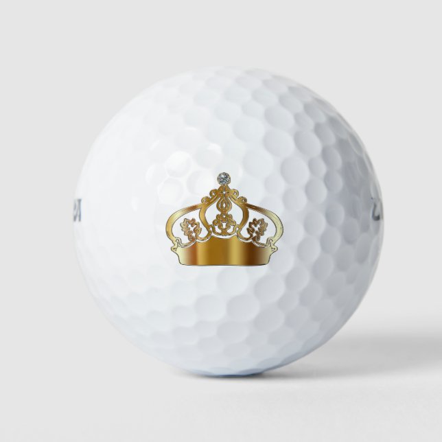 Royal Bling Crown Golf Balls (Front)