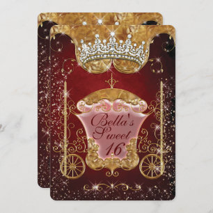 Royal Bling Princess Party Invitations