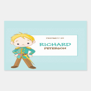 Royal Blonde Prince Book Label / Gift Tag Sticker