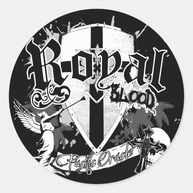 Royal Blood Classic Round Sticker (Front)