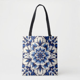 royal bloom tote bag