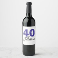 Royal Blue 40 and Fabulous 40th Birthday Party