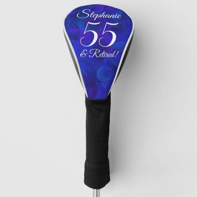 Royal Blue 55 and Retired Golf Head Cover (Front)