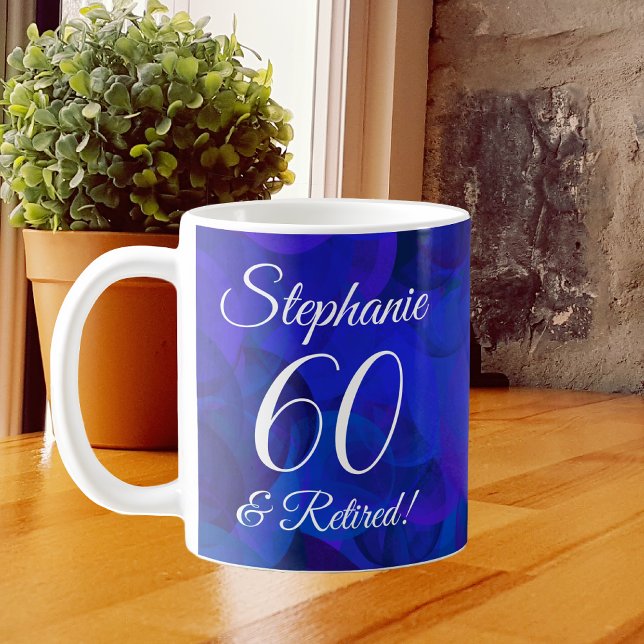 Royal Blue 60 and Retired Retirement Coffee Mug (Creator Uploaded)