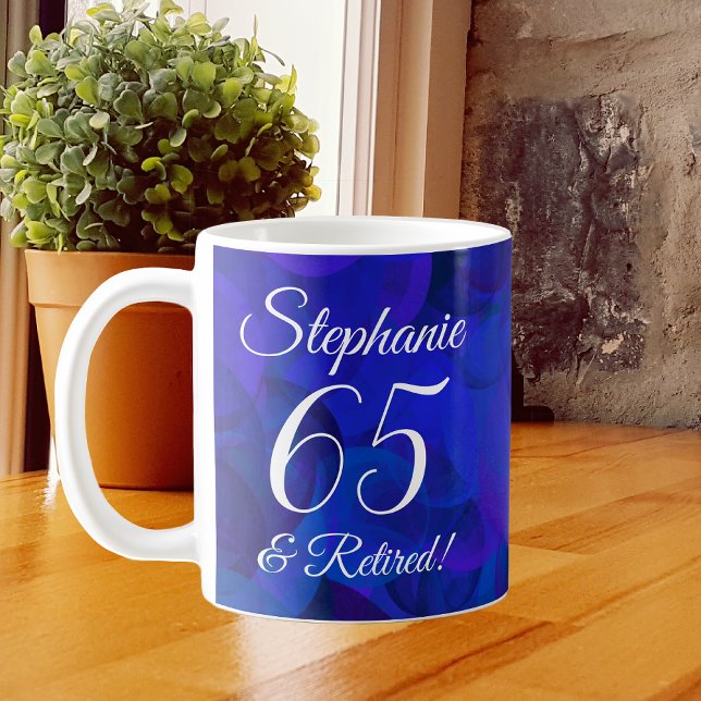 Royal Blue 65 and Retired Retirement Coffee Mug (Creator Uploaded)
