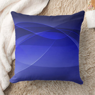 Royal Blue Abstract Modern Backdrop Design Cushion