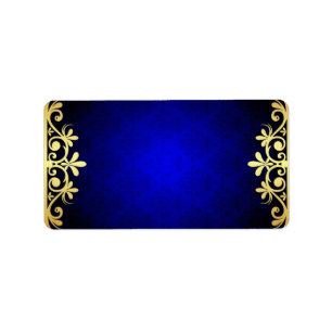 Royal Blue Address Label Sheets