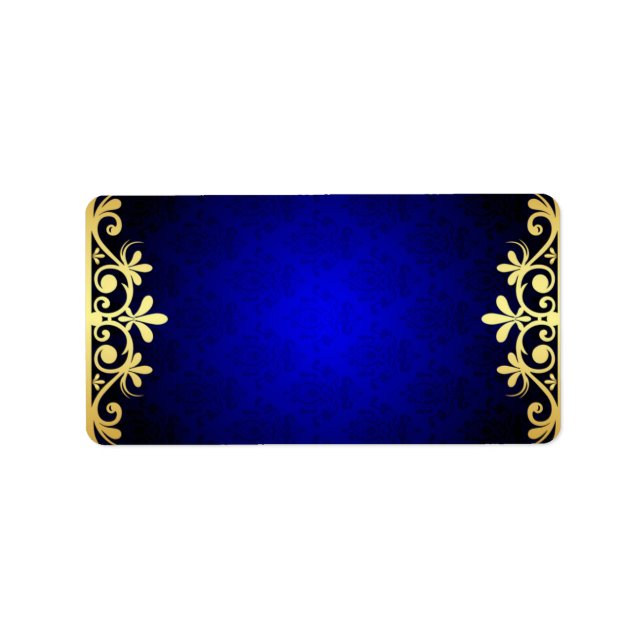 Royal Blue Address Label Sheets (Front)