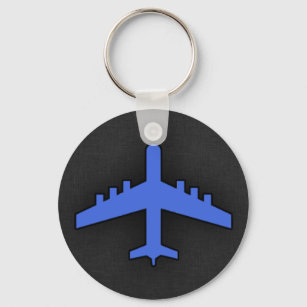 Royal Blue Aeroplane Key Ring