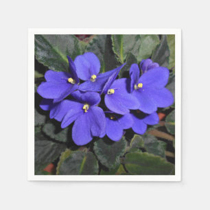 Royal Blue African Violet Napkin
