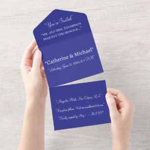 Royal Blue All-in-One Invite   Bold Summer Look