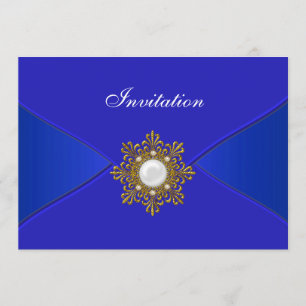 Royal Blue All Occasion Party Invitation
