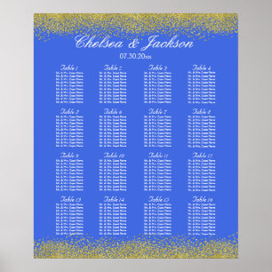 Royal Blue and Gold - 16 Seating Chart