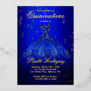Royal Blue And Gold Themed Quinceanera Real