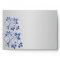 Royal Blue and Silver Envelope for 5x7 Sizes