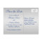 Royal Blue and Silver Save the Date Card