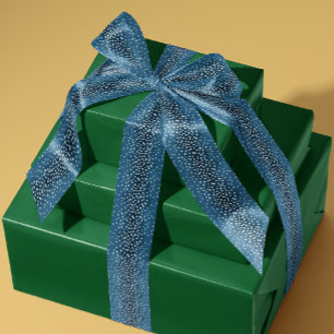 Royal Blue and White Baby Deer Fawn Spots Satin Ribbon