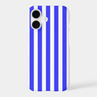 Royal blue and white candy stripes