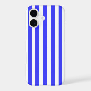 Royal blue and white candy stripes