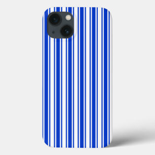 Royal blue and white candy stripes Case-Mate iPhon iPhone 13 Case
