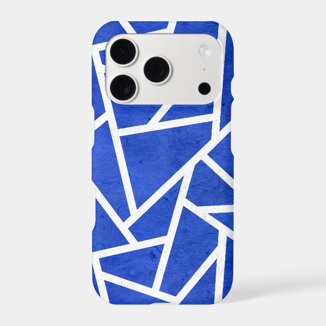 Royal blue and white mosaic pattern (Back)