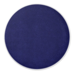 Royal Blue and White Round Custom Ceramic Knob
