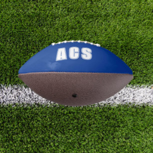Royal Blue and White School Colours Team Football