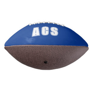 Royal Blue and White School Colours Team Football