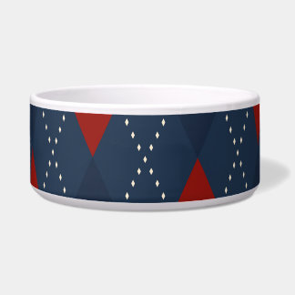 Royal Blue Argyle Christmas Pattern