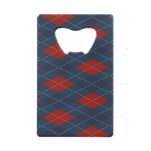 Royal Blue Argyle Christmas Pattern