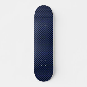 Royal Blue Automotive Carbon Fibre Weave Style Skateboard