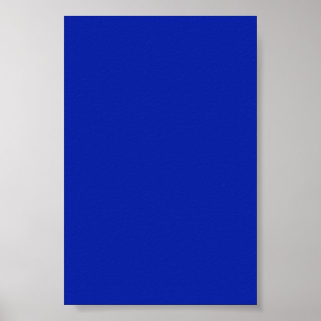 Royal Blue Background on a Poster (Front)