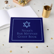 Royal Blue Bar Mitzvah Party Star of David