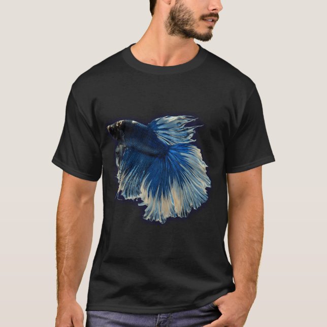 Royal Blue Betta Fish T-Shirt (Front)