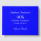 Royal Blue Birthday Party Memory Book, Name,