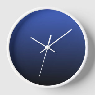 Royal Blue Black Ombre Clock