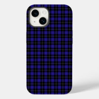 Royal Blue Black Plaid
