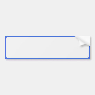 Royal Blue Border Bumper Sticker – Customisable