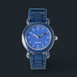 Royal Blue Boys Personalized Kids Watch<br><div class="desc">Make every moment magical! Personalize this cute kids’ watch with your child’s name. Perfect for birthdays,  holidays,  and special milestones – a gift full of love and fun!</div>