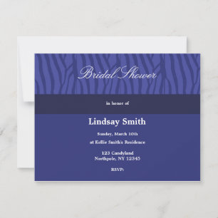 Royal Blue Bridal Shower Invitation
