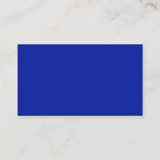 Royal Blue Business Card (Front)