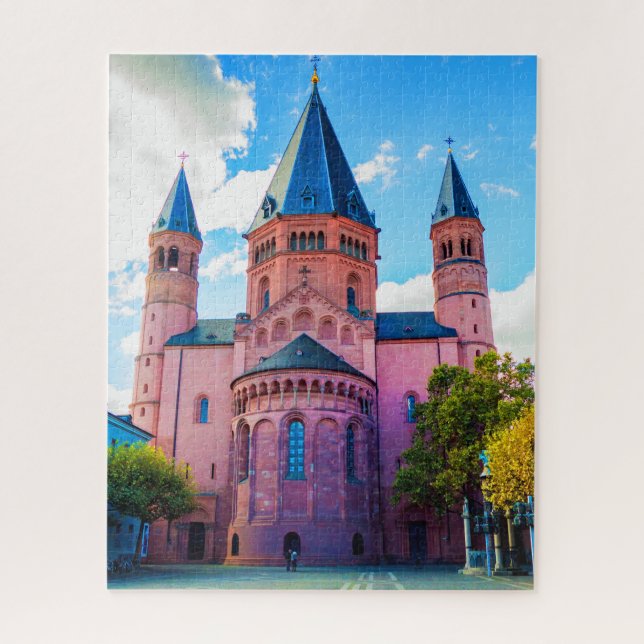 Royal Blue Castle with Clouds and Blue Skies Jigsaw Puzzle (Vertical)