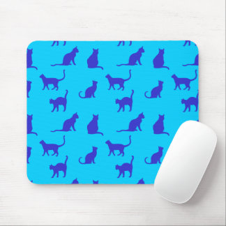 Royal Blue Cat Mouse Pad